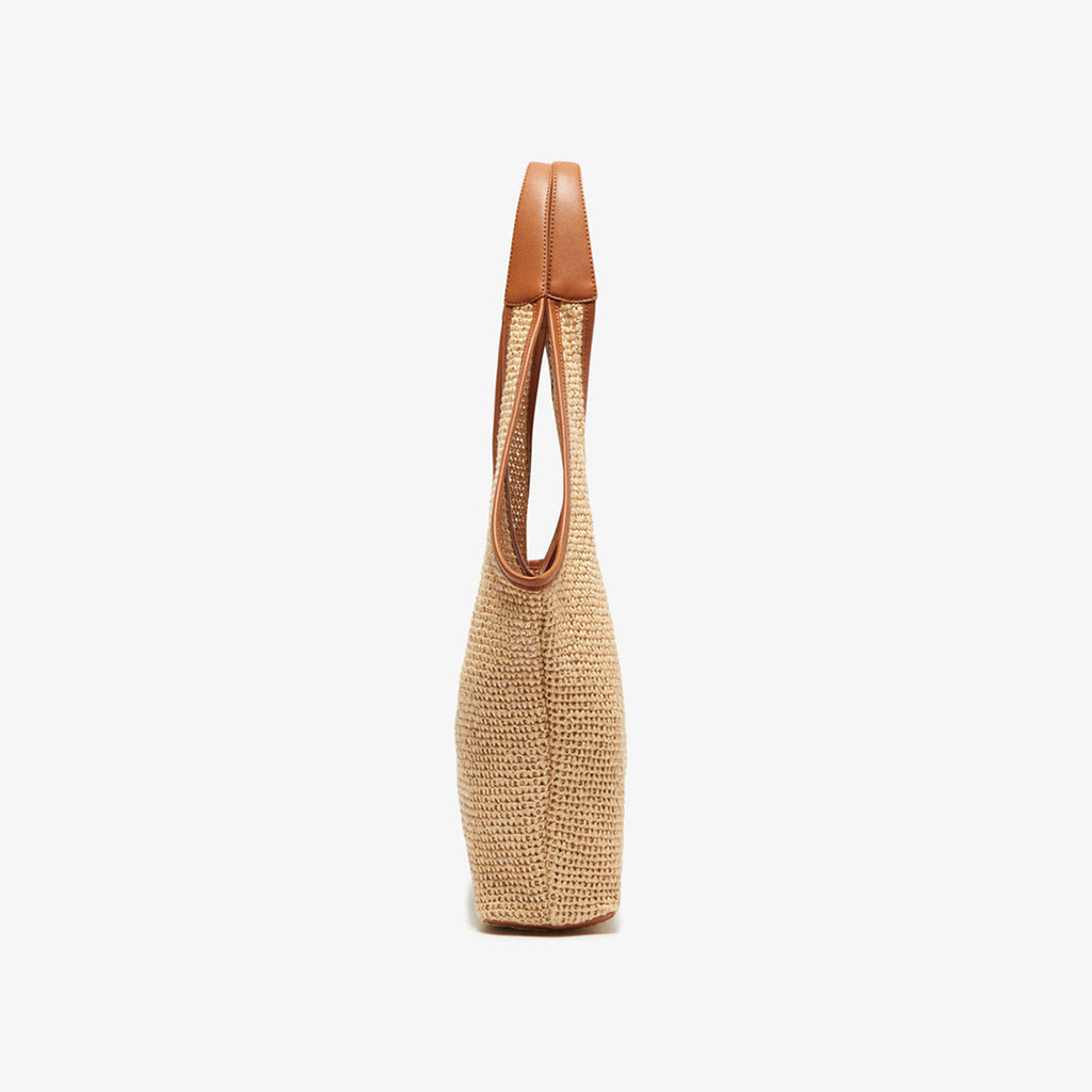 Woven Straw Beach Tote Bag