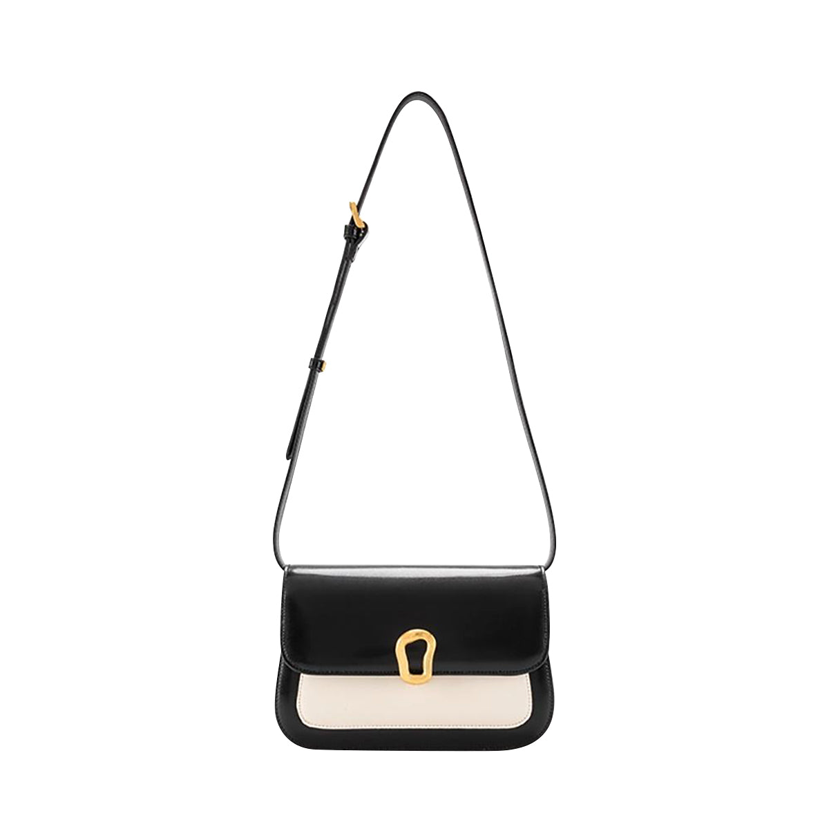 Color-Block Messenger Crossbody Bag