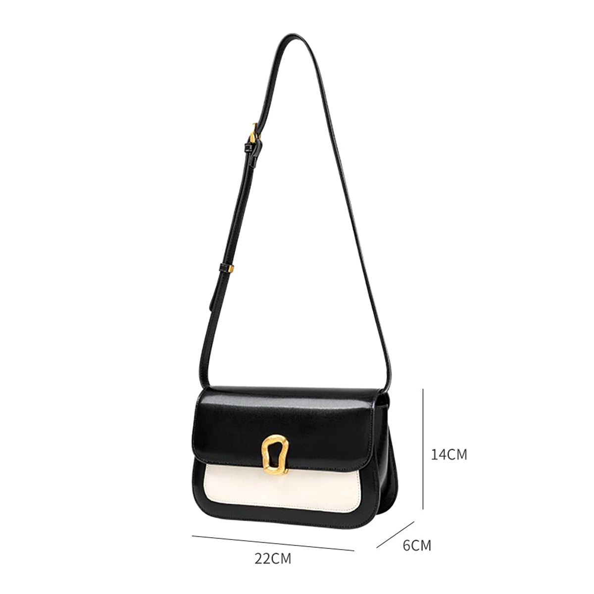 Color-Block Messenger Crossbody Bag