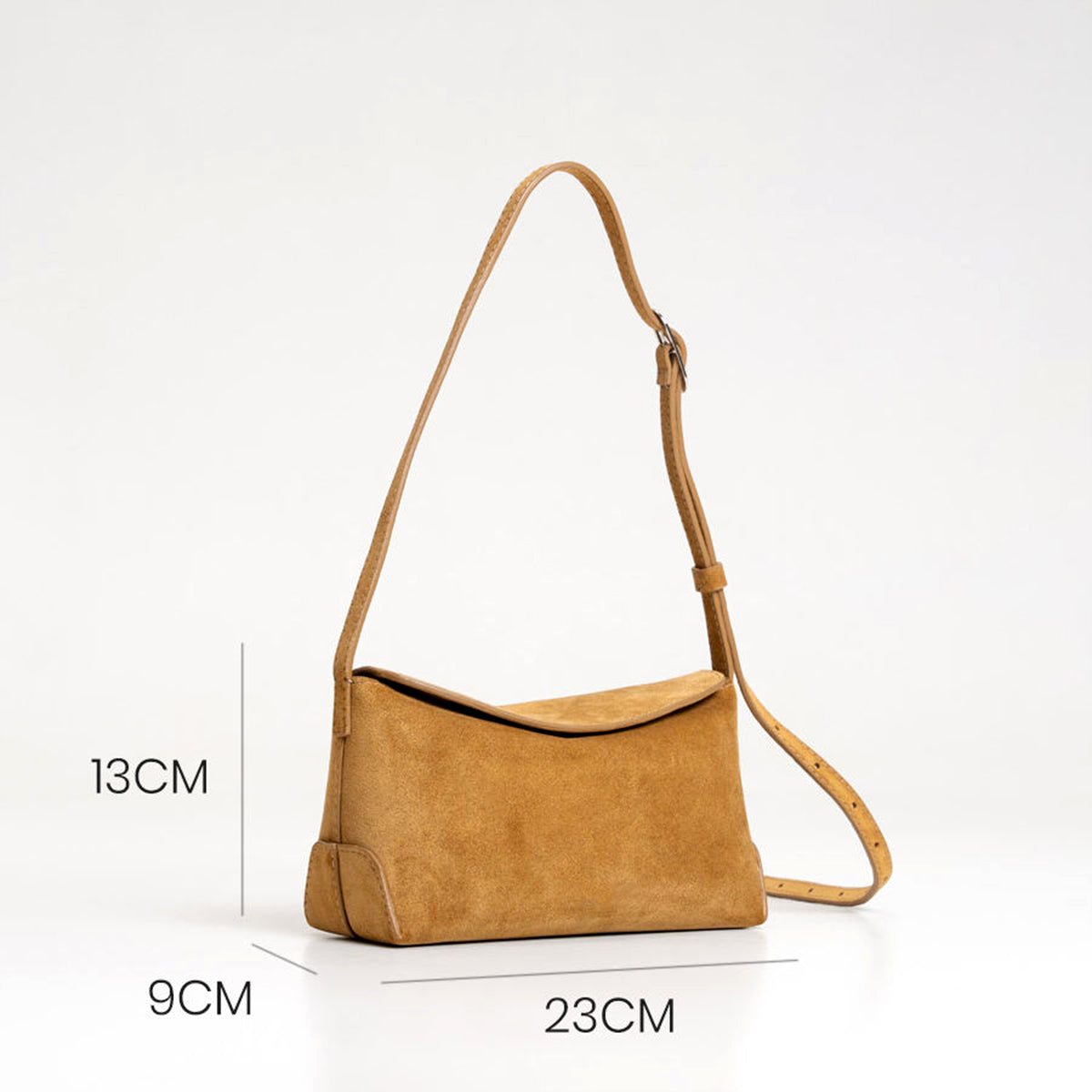 Trendy Suede PU Crossbody Bag