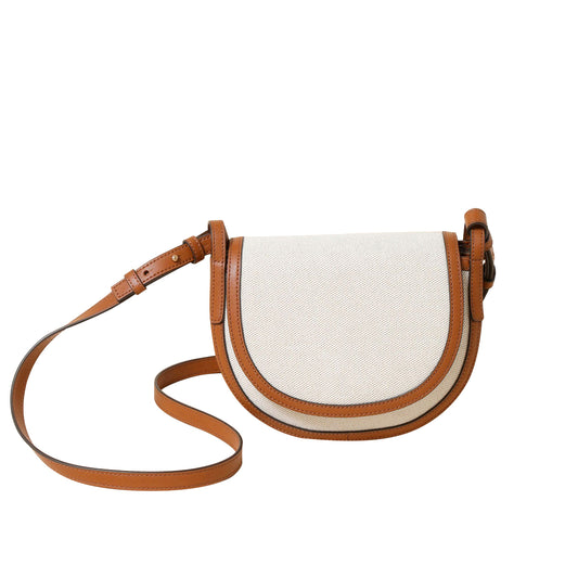 Half-Moon Canvas Crossbody Bag