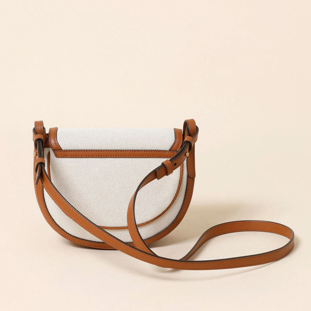 Half-Moon Canvas Crossbody Bag