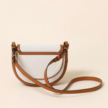 Half-Moon Canvas Crossbody Bag