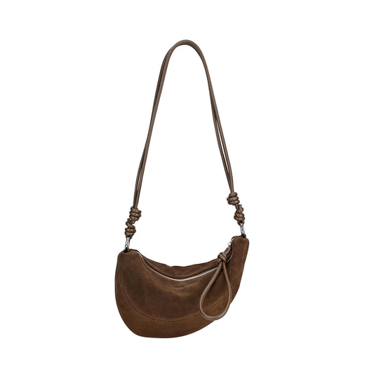 Suede Dumpling Bag