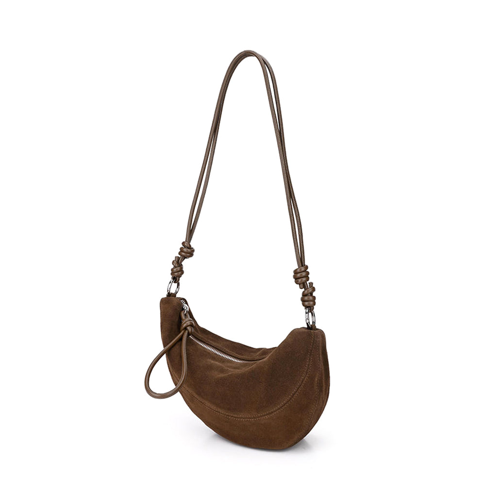 Suede Dumpling Bag