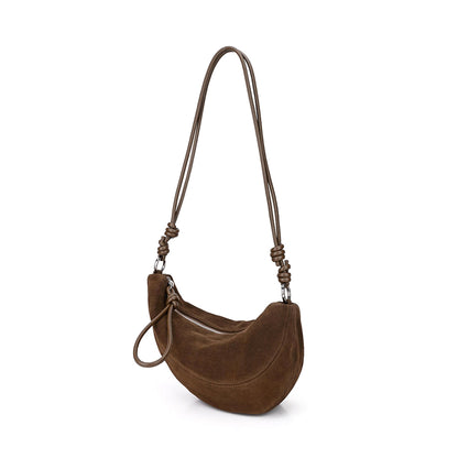 Suede Dumpling Bag