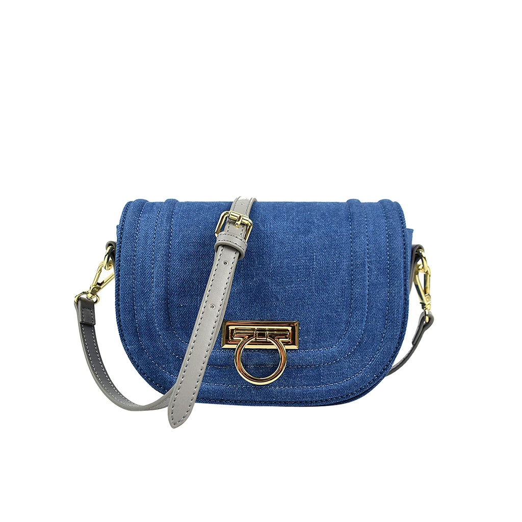 Denim Saddle Bag