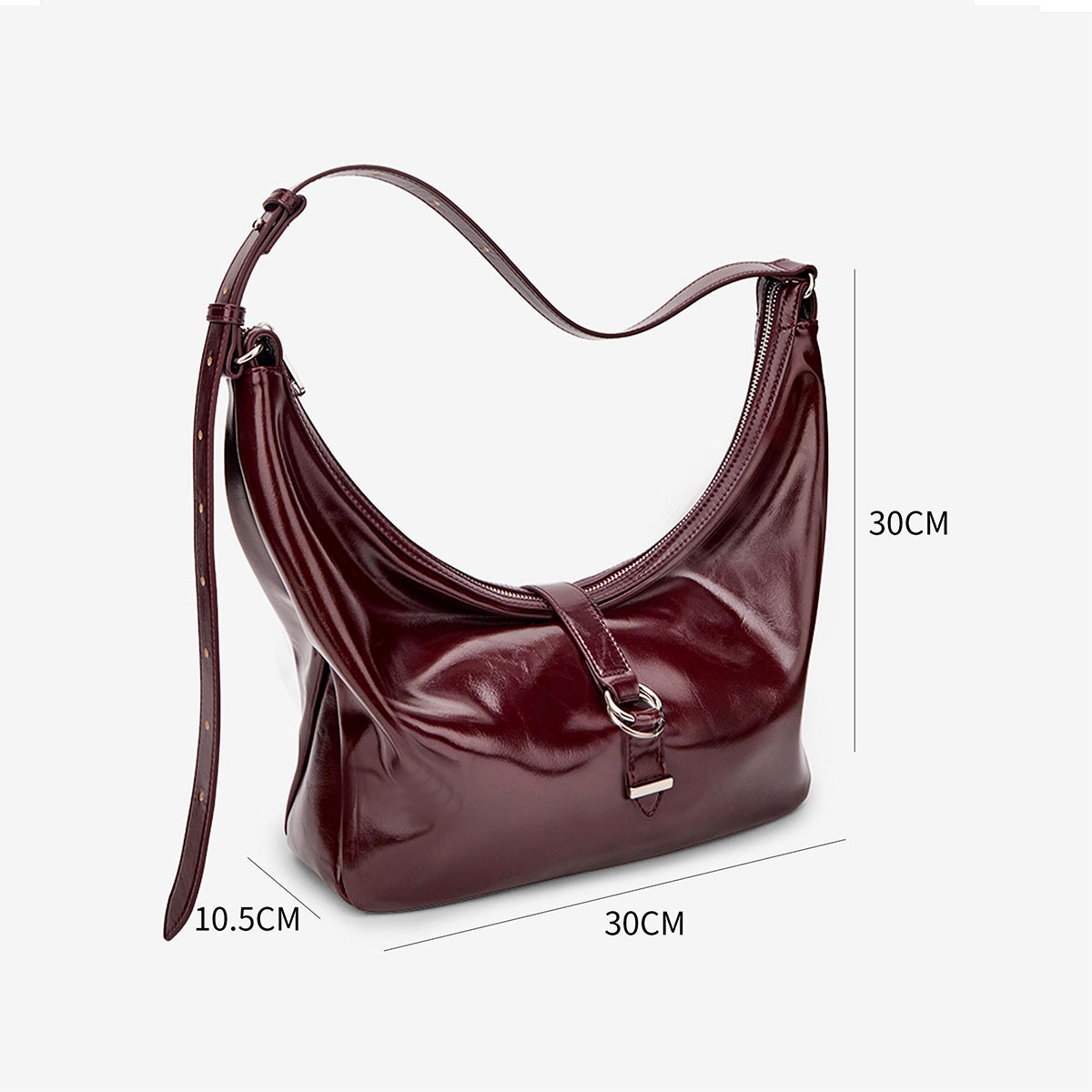 Trendy Glossy Underarm Bag