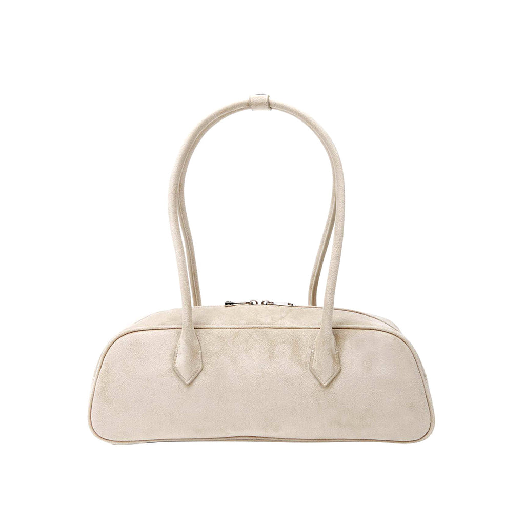 Suede Leather Bowling Bag