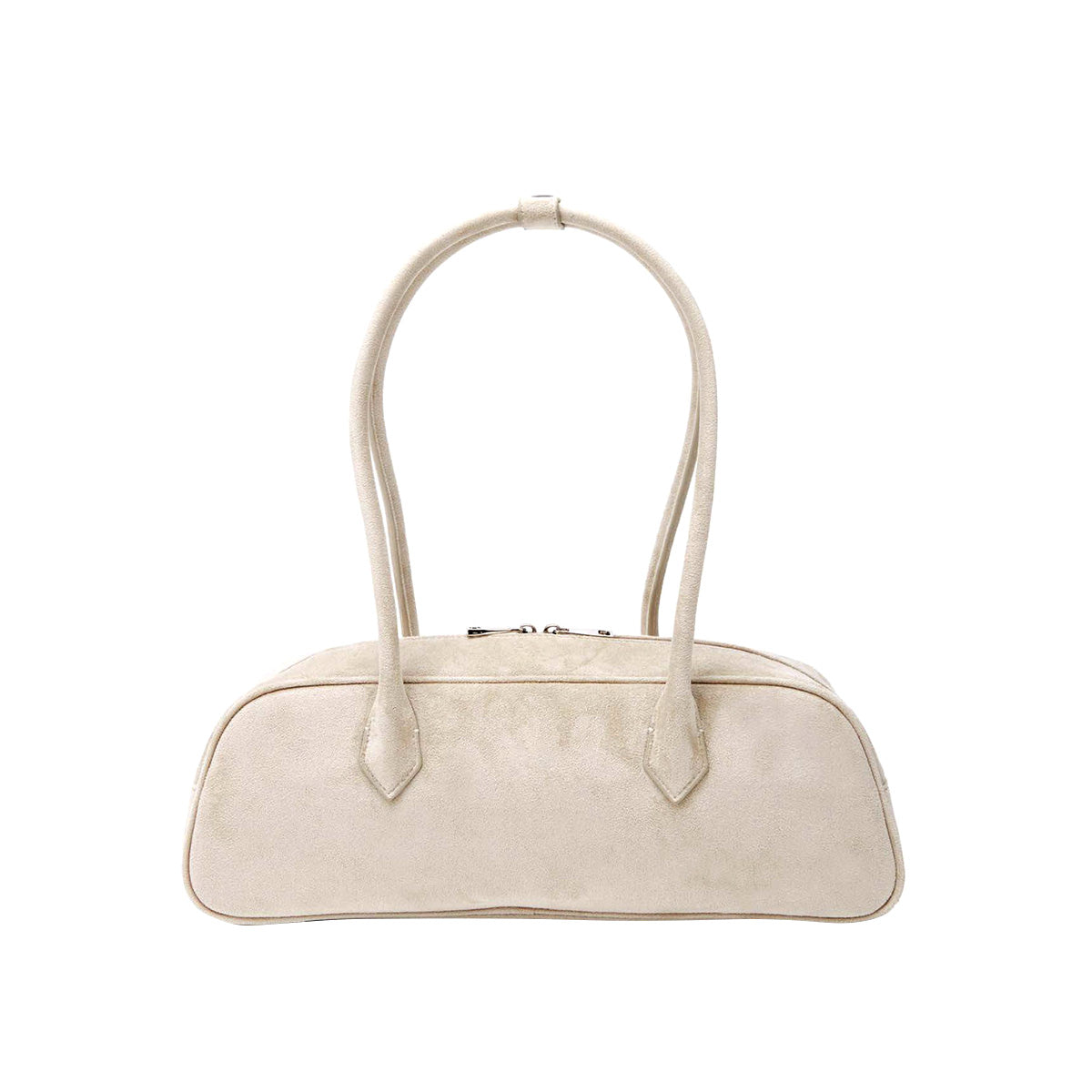 Suede Leather Bowling Bag