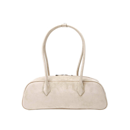 Suede Leather Bowling Bag