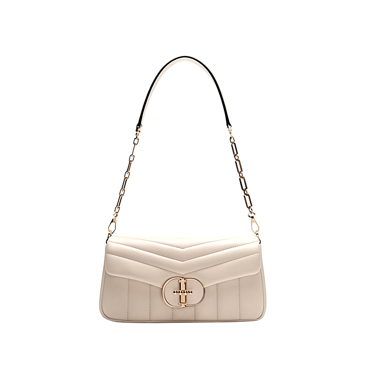 Elegant Metal Chain Underarm Bag